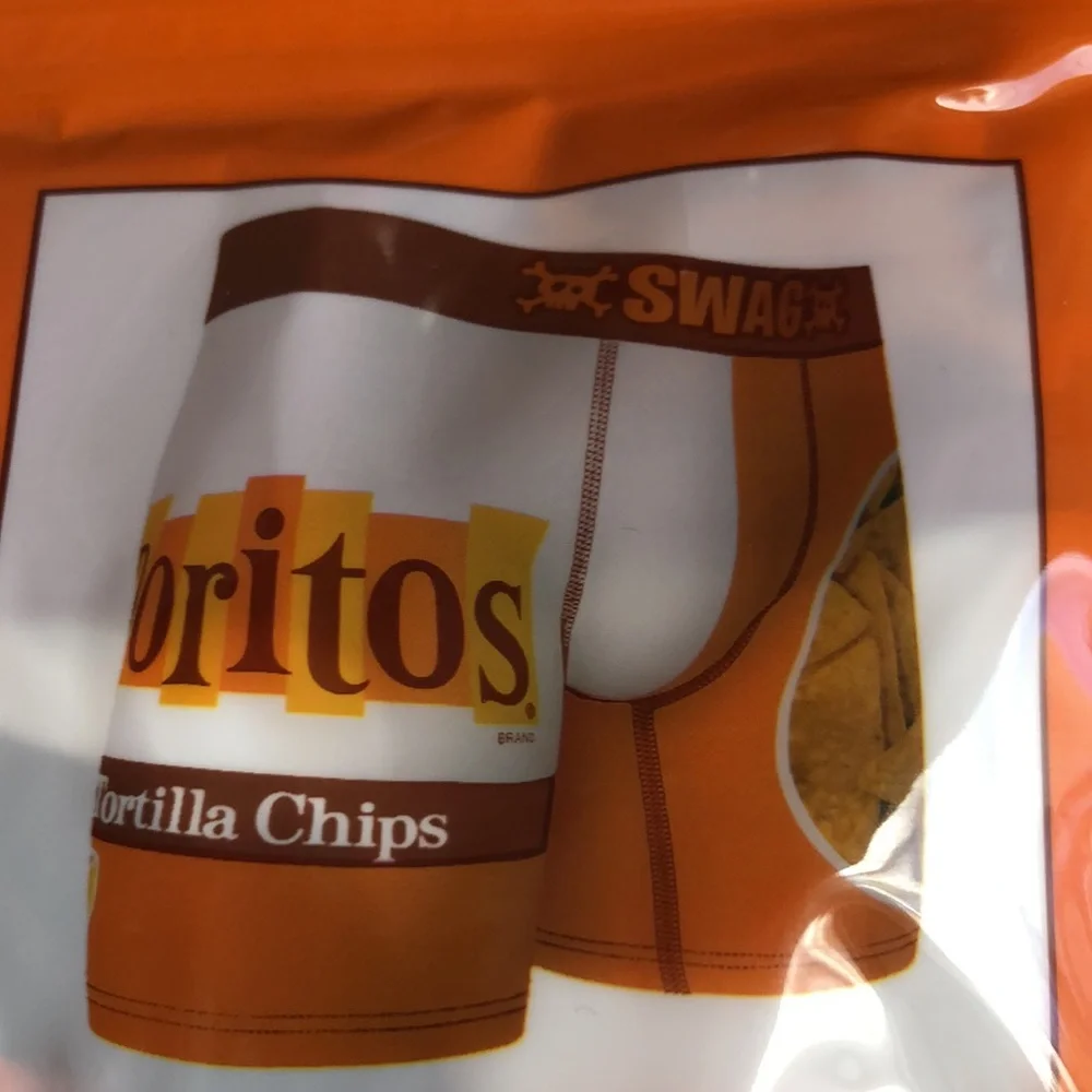 Men’s Novelty SWAG Doritos  Tortilla Chip Boxer Briefs SZ small